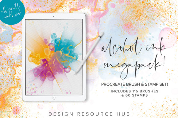 Download Procreate Alcohol Ink Megapack - Pack Collection