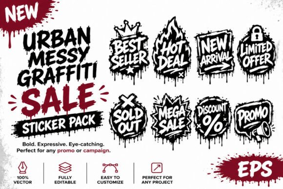 Download Urban Spray Promo Sticker Pack – Messy - Pack Collection
