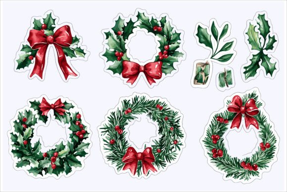 Download Merry Christmas Sticker Pack Vector Art - Pack Collection