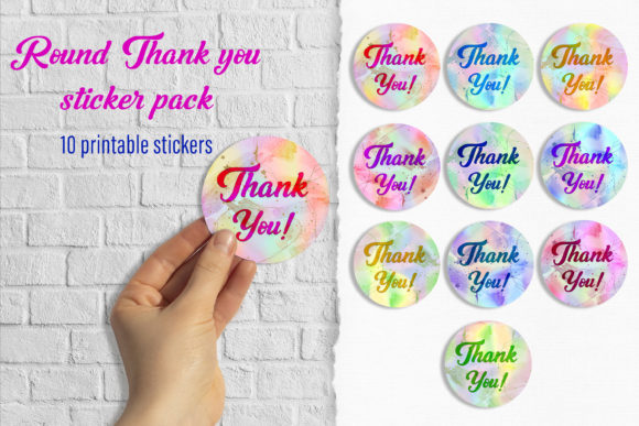Download Thank You Stickers Round Package Sticker - Pack Collection