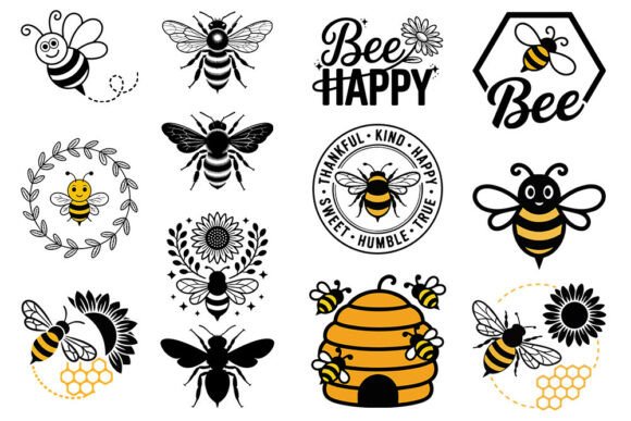 Download Bee SVG Bundle, Honey Bee Clipart, Bee H - Bee svg bundle Collection