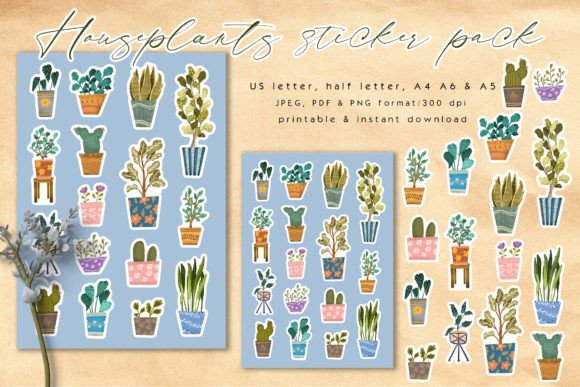 Download Houseplants Sticker Pack - Pack Collection