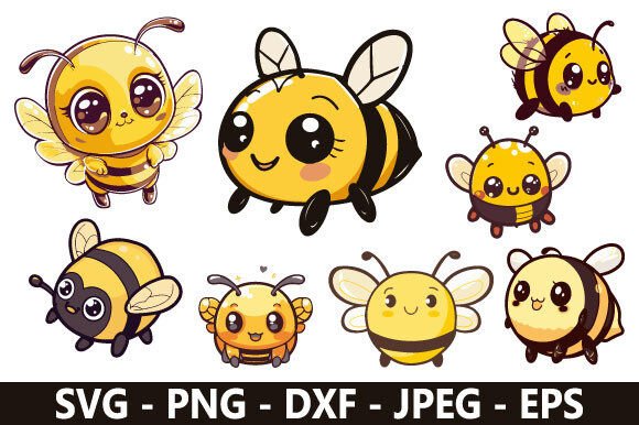 Download Cute Bee SVG Bundle - Bee svg bundle Collection
