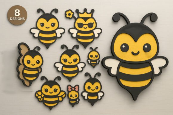 Download Layered Bee SVG Bundle - Bee svg bundle Collection