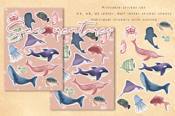 Download Ocean Creatures Sticker Pack - Pack Collection